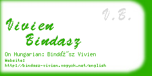 vivien bindasz business card